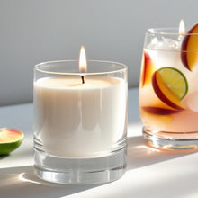 Load image into Gallery viewer, Zesty peach and apple soy candle in 14 oz jar
